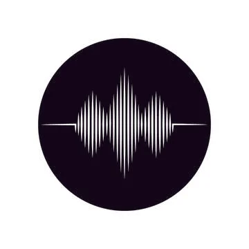 Sound wave  logo Stock Illustration