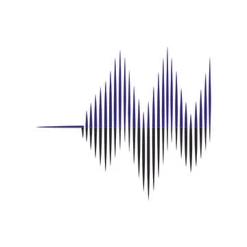 Sound wave  logo Stock Illustration