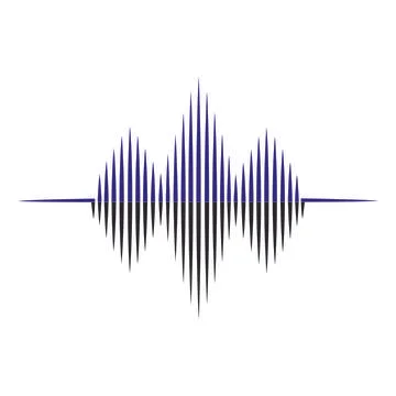 Sound wave  logo Stock Illustration