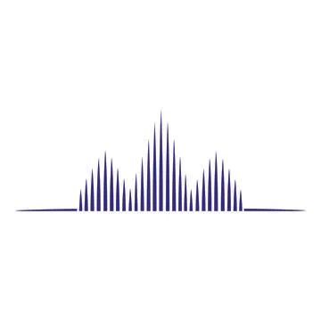 Sound wave  logo Stock Illustration