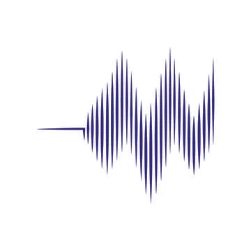 Sound wave  logo Stock Illustration