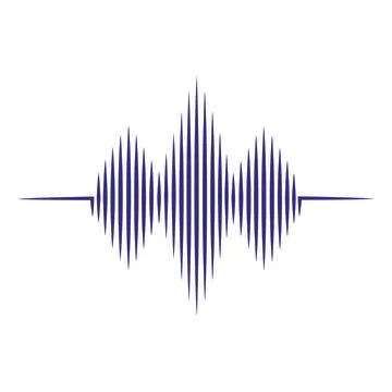 Sound wave  logo Stock Illustration