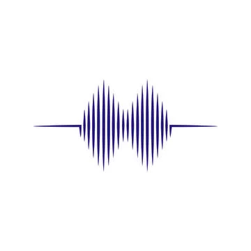 Sound wave  logo Stock Illustration