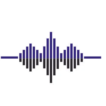 Sound wave  logo Stock Illustration