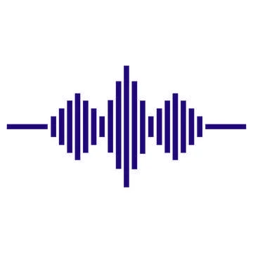 Sound wave  logo Stock Illustration