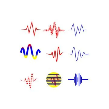 Sound wave  logo Stock Illustration