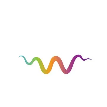 Sound wave logo template vector icons Stock Illustration