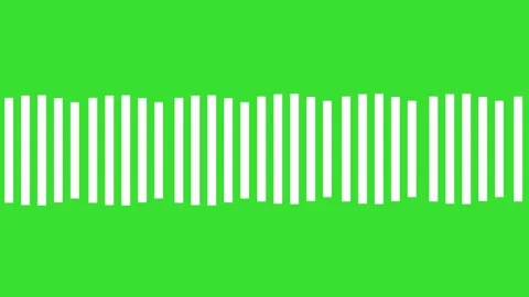 Sound Wave Motion Graphics Green Screen 4K Loop Stock-Footage 332220180