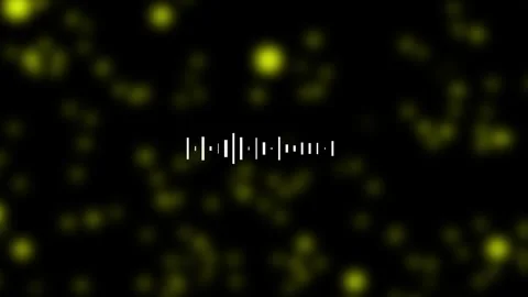 Sound wave moving animation with dark background. Minimalist Neon Waveform .. Stock Footage 309384091