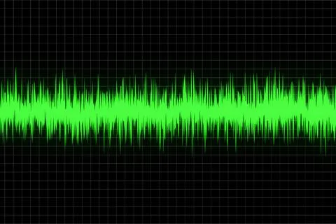 Sound wave or graph on a device or detector. graph grid There is a sound wa.. Stock Illustration