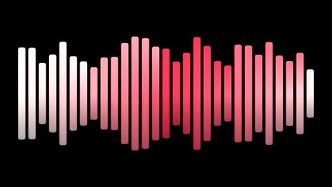 Sound wave pattern on black background. Stock Footage 327632004