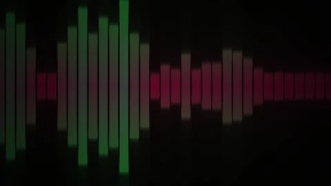 Sound wave pattern on black background. Stock Footage 335115722