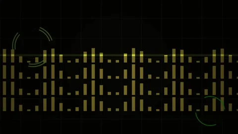 Sound wave pattern on black background. Stock Footage 340041436