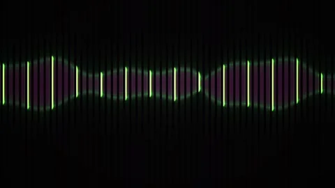 Sound wave pattern on black background. Stock Footage 340041455