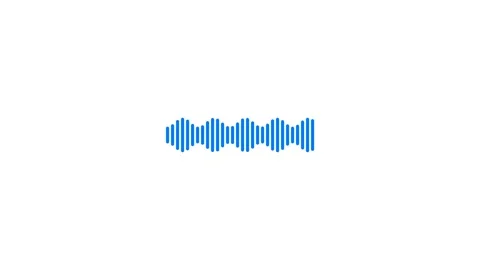 Sound wave pattern blue graphic design. Видео 334719716