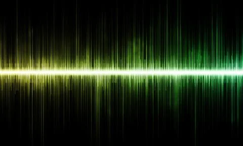 Sound wave pattern. Music, frequency, beat, rhythm, and tune in digital, Stock Illustration
