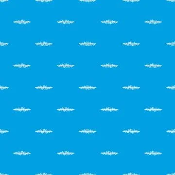 Sound wave pattern seamless blue イラスト素材