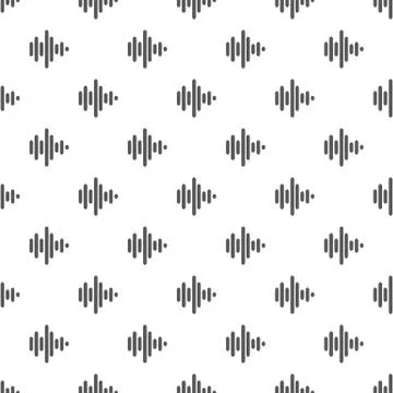 Sound wave pattern seamless Stock Illustration