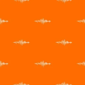 Sound wave pattern seamless Illustrazione stock