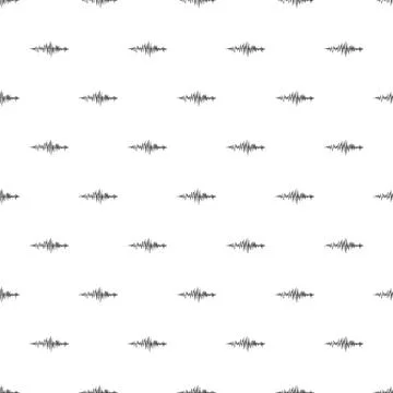 Sound wave pattern, simple style 스톡 일러스트