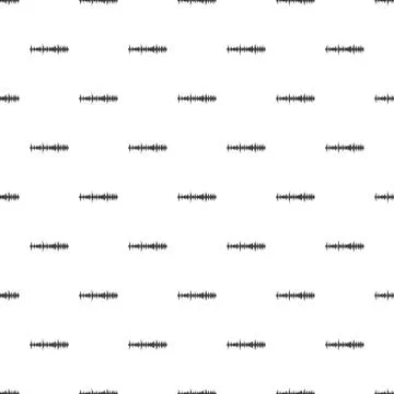 Sound wave pattern, simple style Stock Illustration