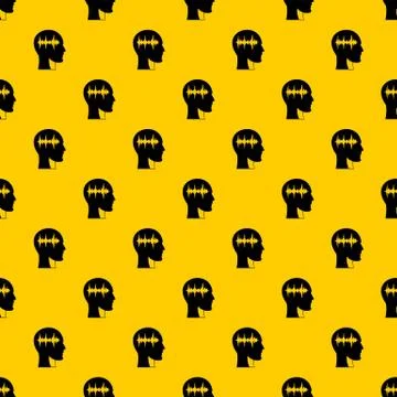 Sound wave pattern vector Illustrazione stock