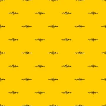 Sound wave pattern vector Illustrazione stock