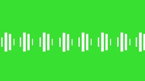 Sound Wave Pulse Animation on Green Screen 4K Video 스톡 동영상 332220179