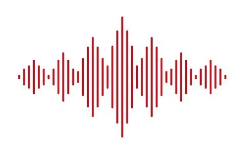 Sound Wave Symbol of Equaliser. Isolated on background. Vector Illustration Stock Illustration