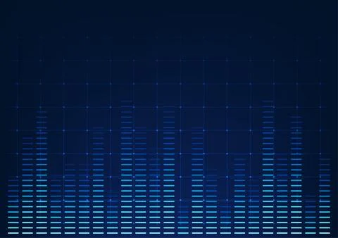 Sound wave technology background with digital style waves, conveying precis.. 스톡 일러스트