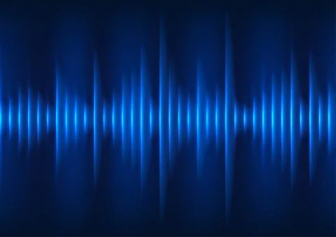 Sound wave technology background, Lines arranged as sound waves that spread.. 스톡 일러스트