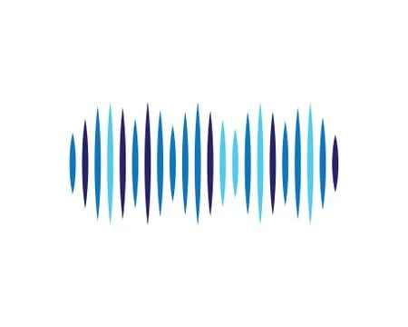 Sound wave vector icon Stock Illustration