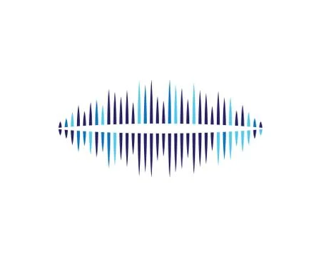 Sound wave vector icon Stock Illustration