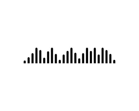 Sound wave vector icon Stock Illustration