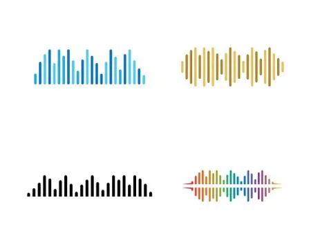 Sound wave vector icon Stock Illustration