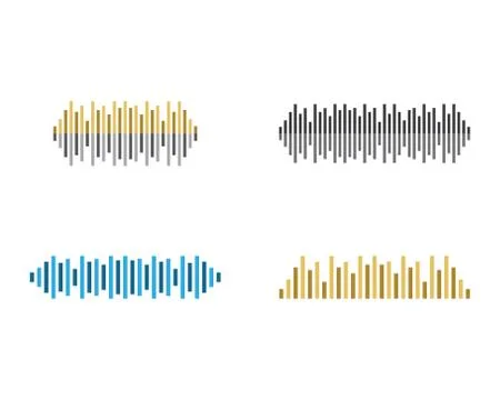Sound wave vector icon Stock Illustration