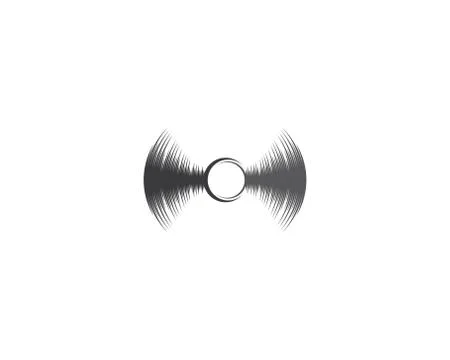Sound wave vector icon Stock Illustration