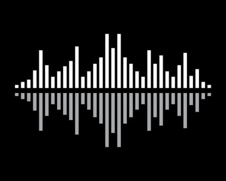 Sound wave vector icon illustration design Stock Illustration