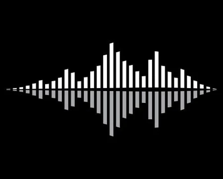 Sound wave vector icon illustration design Stock Illustration