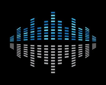 Sound wave vector icon illustration design Stock Illustration