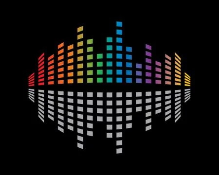 Sound wave vector icon illustration design Stock Illustration