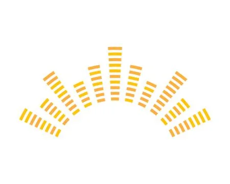 Sound wave vector icon illustration design Stock Illustration