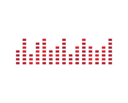 Sound wave vector icon illustration design Stock Illustration