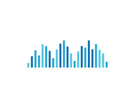 Sound wave vector icon illustration Stock Illustration