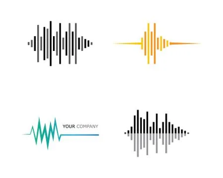 Sound wave vector icon illustration design Stock Illustration