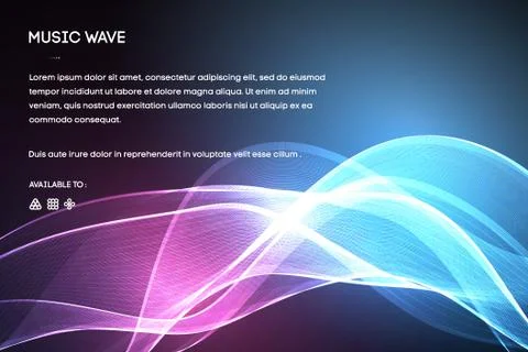 Sound wave vector . Vector music voice vibration, song waveform digital spectrum Illustrazione stock