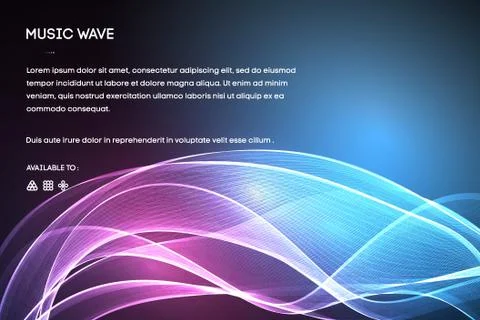 Sound wave vector . Vector music voice vibration, song waveform digital spectrum 스톡 일러스트