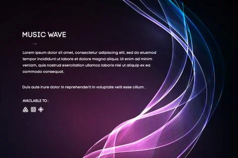 Sound wave vector . Vector music voice vibration, song waveform digital spectrum 스톡 일러스트
