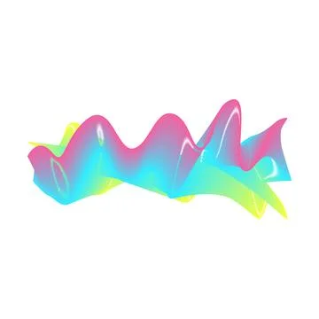 Sound wave visualization creating modern abstract background Stock Illustration