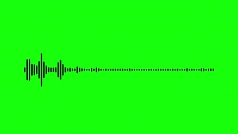 Sound Waveform Animation on Green Screen, Audio Equalizer Chroma Key Overlay 4K Vidéo 341152146